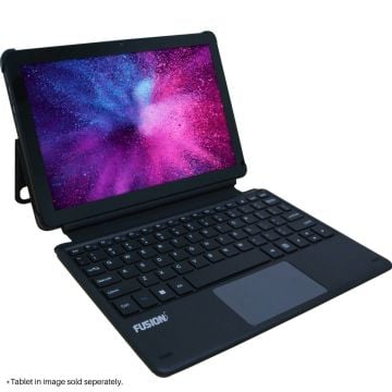 fusion5 helios tablet docking keyboard case with trackpad laptop style setup black windows tablet accessory