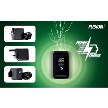 FusionCharge USB C Plug, 36W PD Compatible Compact Fast Charger, MAX output of 20V ⎓ 1A, FusionCharge USB-C Charger for FusionCharge Certified models, Apple, Samsung – Laptop & Tablet Accessories | Buy Online with Fusion5