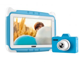 Fusion5 Kids Tablet PC and Kids Camera Combo Deal - Designed for Kids - Learn, study, fun, parental controls (Blue)