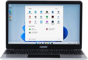 Fusion5 14.1" Full HD Windows 11 Laptop - 128GB Storage, 4GB RAM, T90B+ Pro Model Lapbook, N4120 Intel Quad Core CPU, 5GHz WIFI (Dual-Band WIFI) 2x WIFI speeds, USB 3.0, Supports M.2 SATA SSD (128GB)