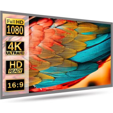 Fusion5 100 Inch Portable Projector Screen - 16:9 HD 4K Foldable Screen Projector for Home Theater Cinema - Anti-Light Screen for Movie, School or Office Presentations - Washable & Ironable – Accessories | Buy Online with Fusion5
