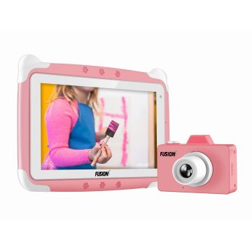 Fusion5 Kids Tablet PC and Kids Camera Combo Deal - Designed for Kids - Learn, study, fun, parental controls (Pink) – Android Tablet | Buy Online with Fusion5