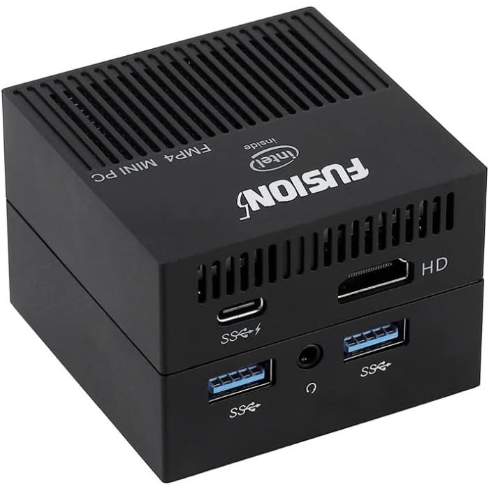 Fusion5 FMP4 Mini PC Windows 11 Pro - Intel Quad Core Mini Computer, 128GB Storage and 8GB RAM - Mini Desktop Computer with Dual Band WiFi, HDMI, USB 3.0, Micro SD Card Slot - Small & Portable – | Buy Online with Fusion5