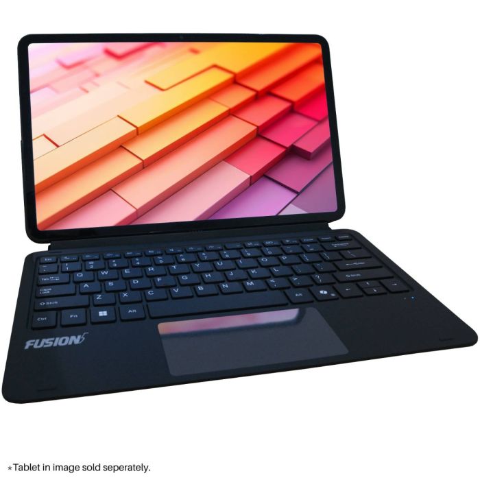 fusion5 helios12 docking keyboard case with trackpad laptop style setup for windows tablet productivity