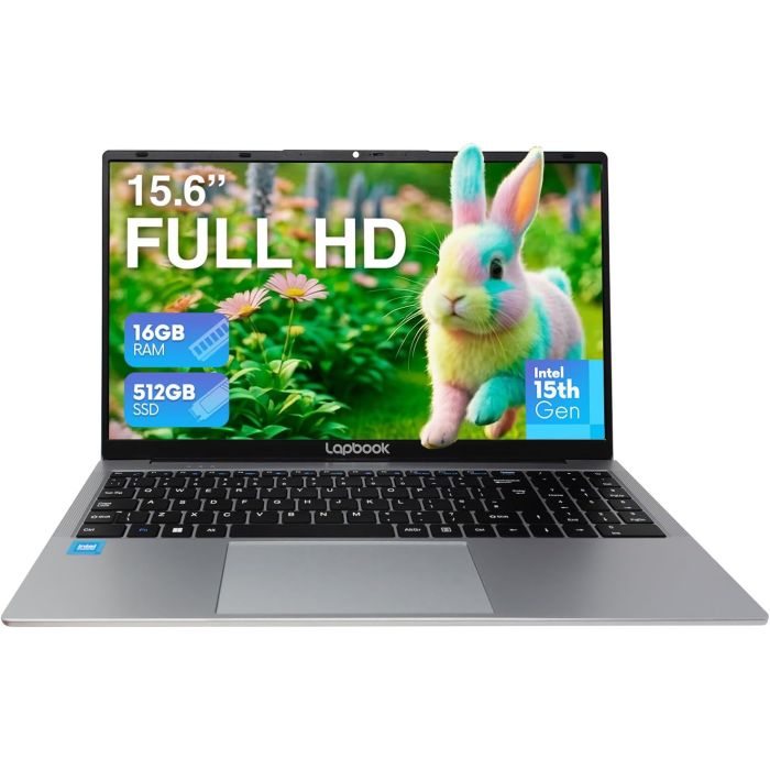 LAPBOOK 15.6" Full HD Laptop - Intel 15th Gen, 16GB RAM 512GB M.2 SSD, Windows 11 Home, Dual-Band WiFi, Integrated Webcam - S15 N6 Quad-Core, 15 Inch Lightweight Laptop – Laptops | Buy Online with Fusion5