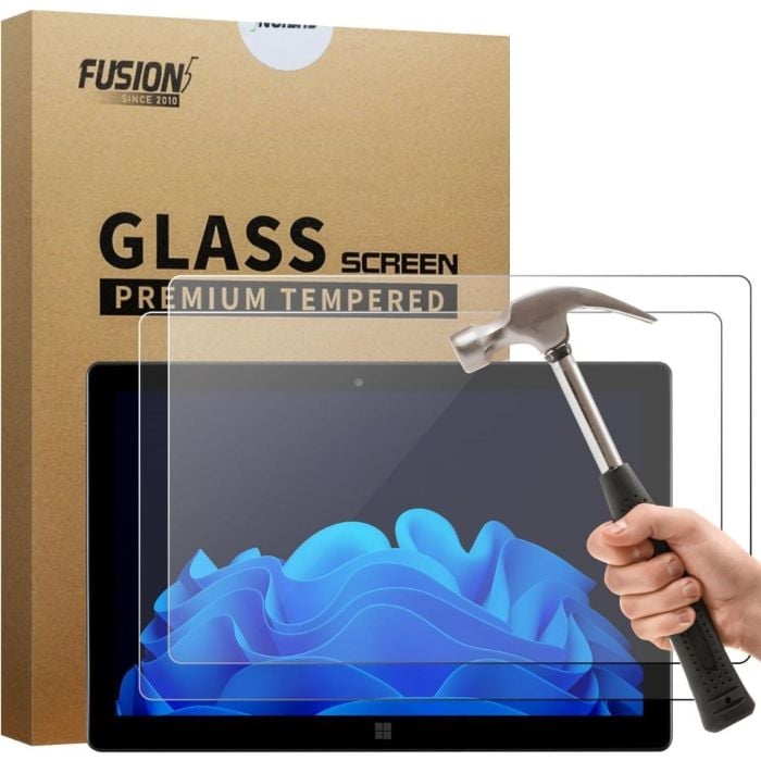 Fusion5 tempered glass screen protector for 10.1 inch Windows tablet with 9H hardness