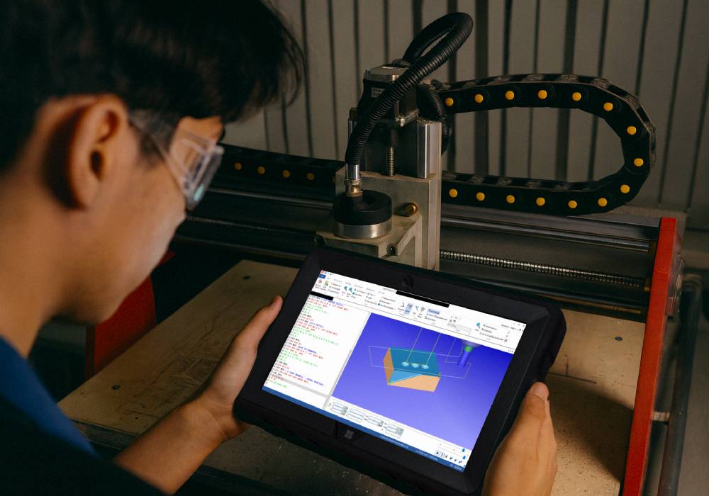 Can You Run CNC Simulations and G-Code Review on a Fusion5 Tablet?