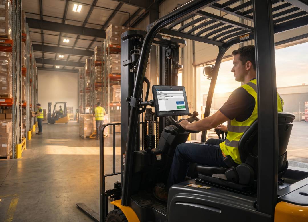 How Forklift-Mounted Rugged Tablets Improve Warehouse Operations